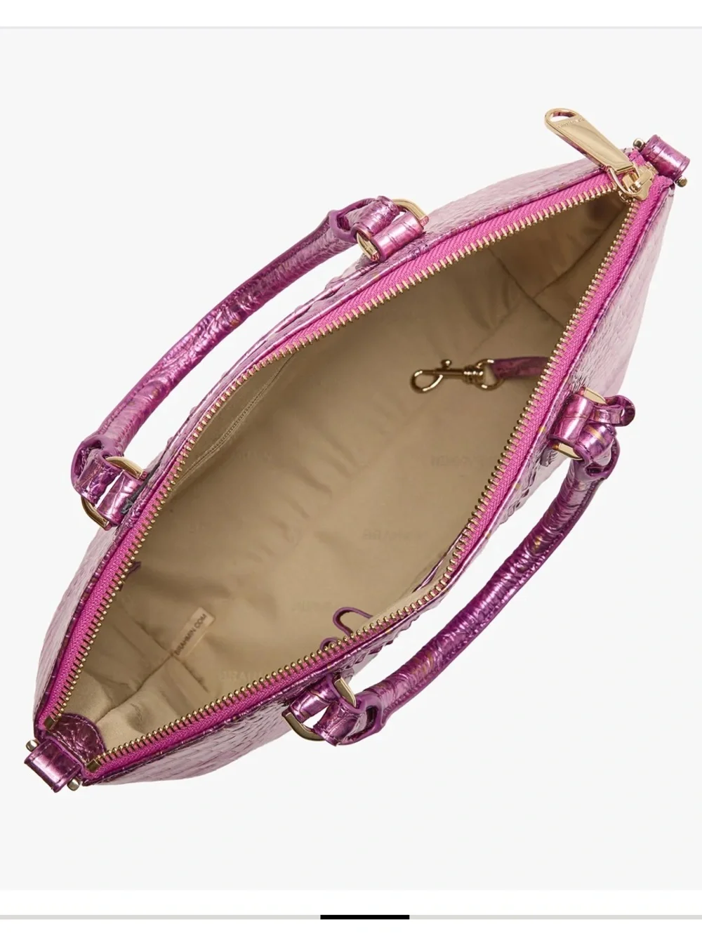 Brahmin Duxbury Satchel Bag Opera Melbourne Iridescent Leather $315 Retail - Picture 10 of 11